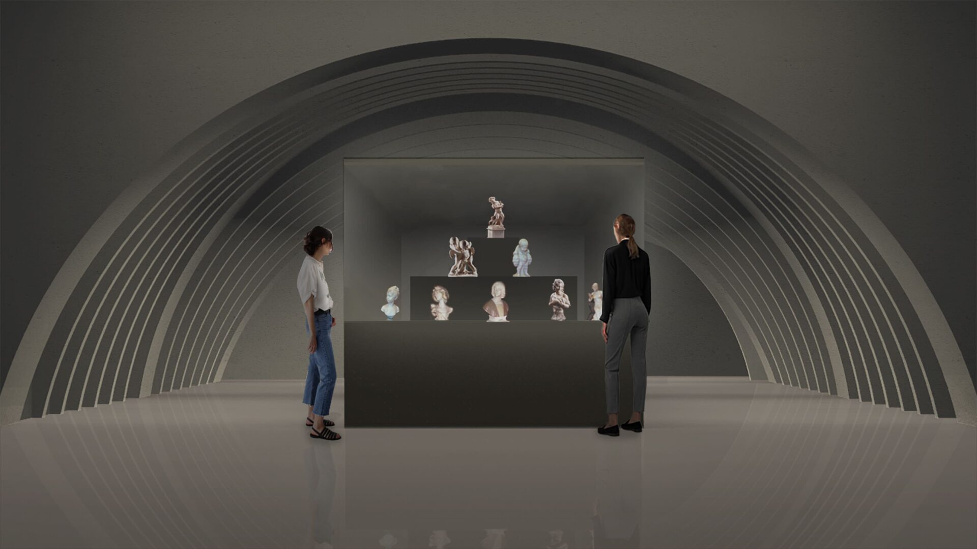 render museo dell'alabastro palazzo volterra